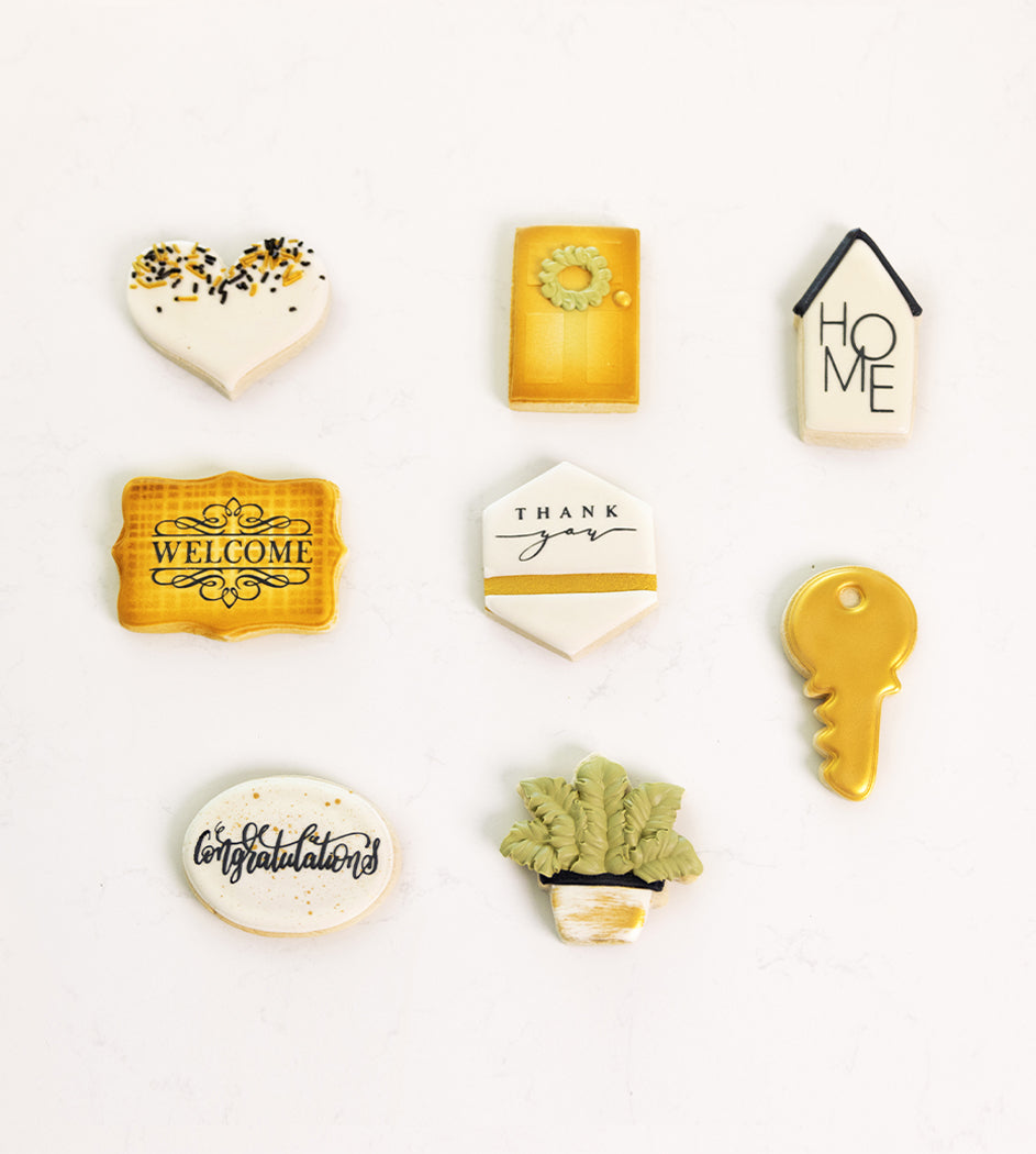 Designer Home-Themed Cookies (8-cookie box)